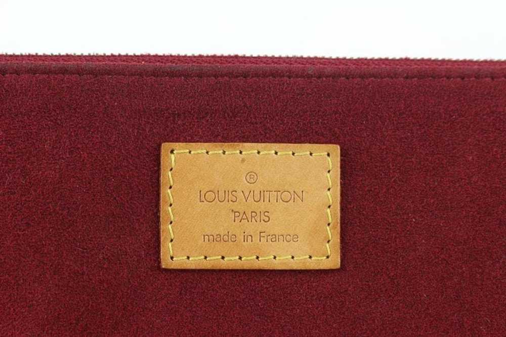 Louis Vuitton Louis Vuitton Burgundy Alcantara Su… - image 3