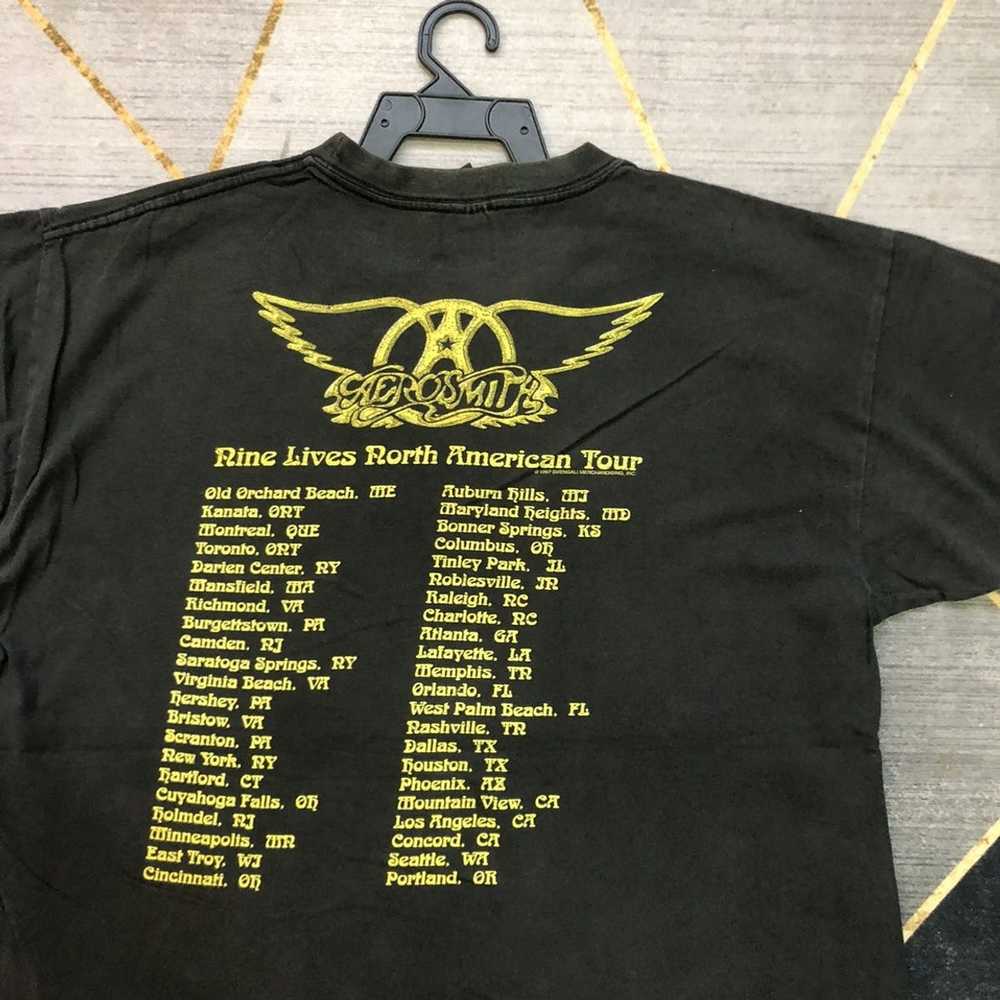 Aerosmith × Band Tees × Vintage Vintage 90s Aeros… - image 6