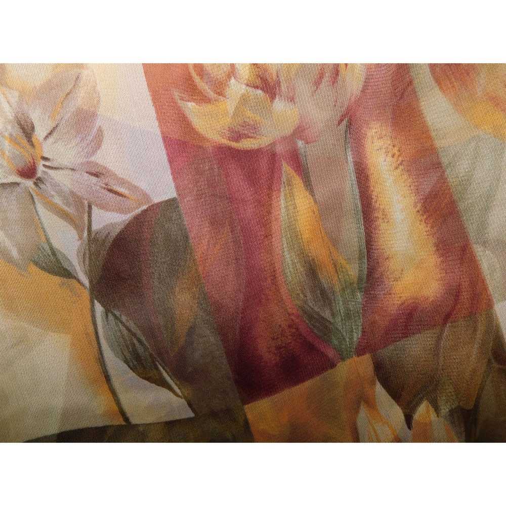 Other Sheer Floral Scarf - image 3