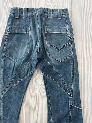 Vintage 1970s Blue Brushed Cotton BELL BOTTOM Snap Button PANTS Size 28 X  29 Hippie Flare Levis Sta Prest Mod Disco Denim Jeans 
