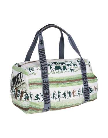 Weekender Bag, Canvas with Leather Handles, 5 Trim Colors – Vines & Pines