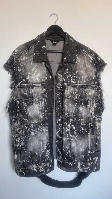 Diesel Diesel oversized distressed Denim Vest