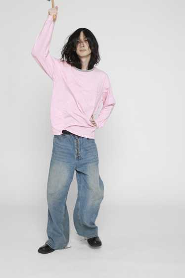 Beams Plus Pink grey beams long sleeve t-shirts