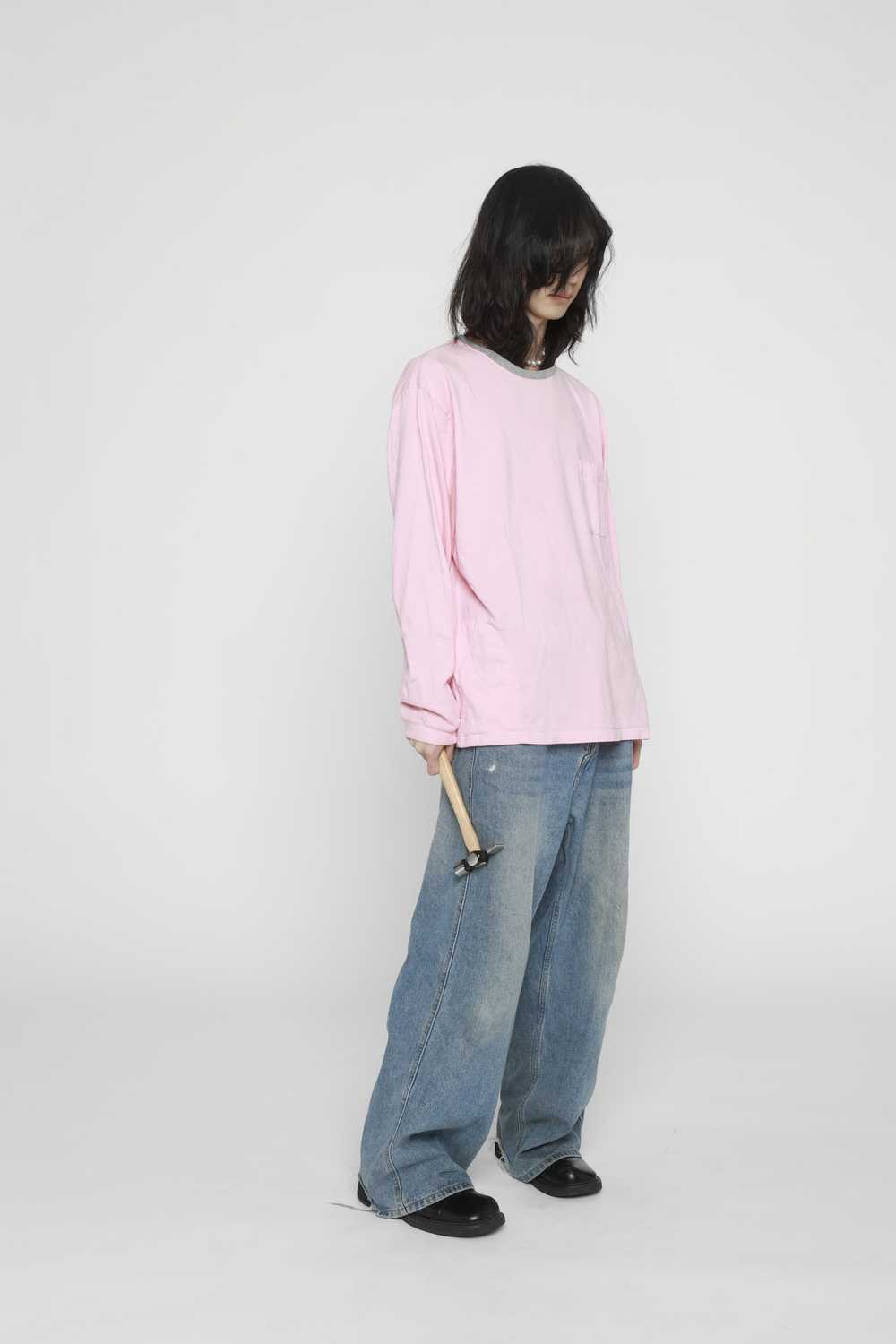 Beams Plus Pink grey beams long sleeve t-shirts - image 3