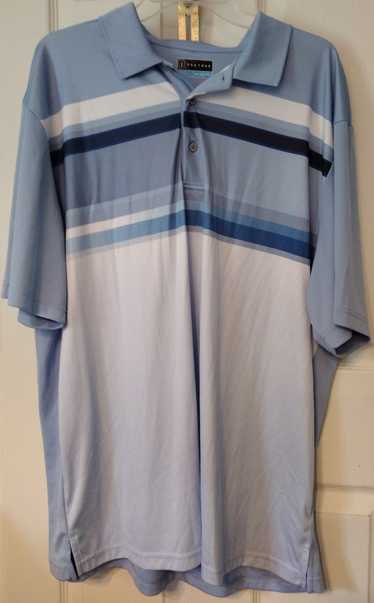 Pga Tour PGA Tour Light Blue Striped Performance P