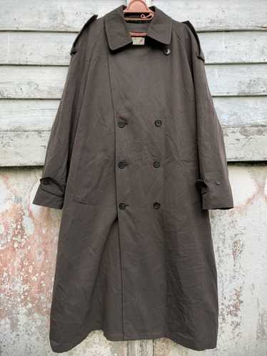 Vintage Christian Dior Monsieur Khaki Double Breasted Trench Coat - 42L