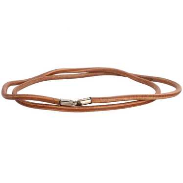 Hermès Leather necklace