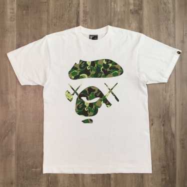 Bape × Kaws BAPE × kaws ABC camo green Big face T… - image 1