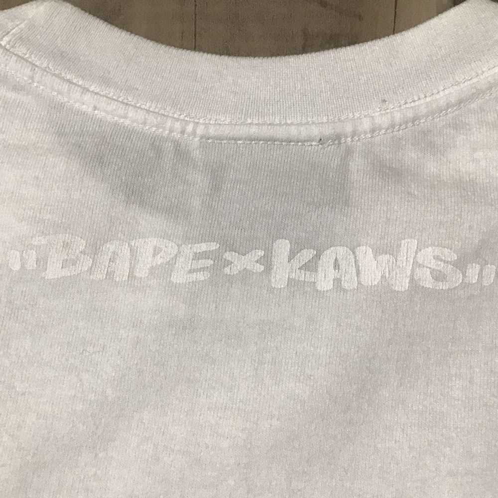 Bape × Kaws BAPE × kaws ABC camo green Big face T… - image 4