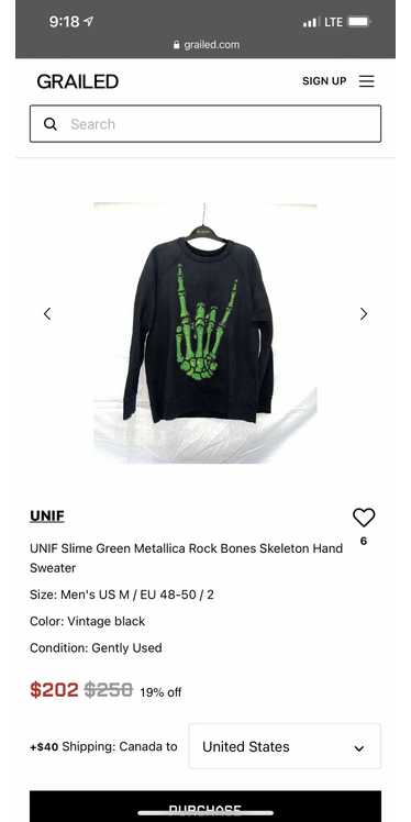 UNIF Unif slime green sweatshirt