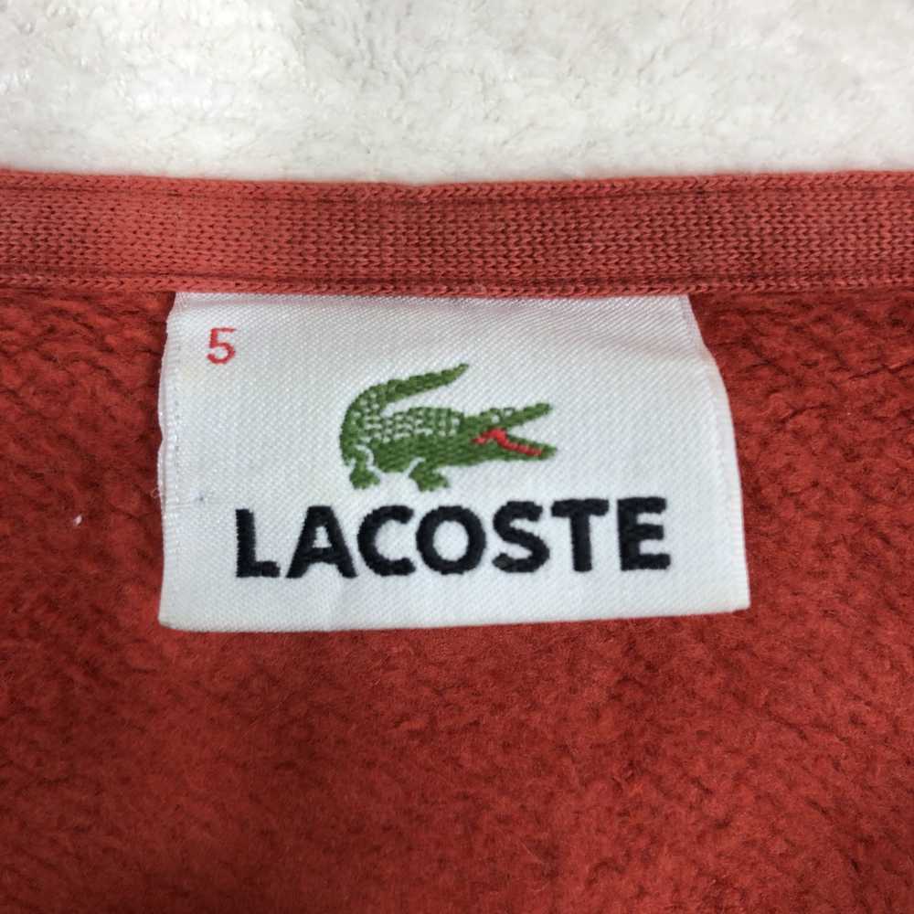 Lacoste × Vintage Vintage Lacoste Half Zipper Swe… - image 7