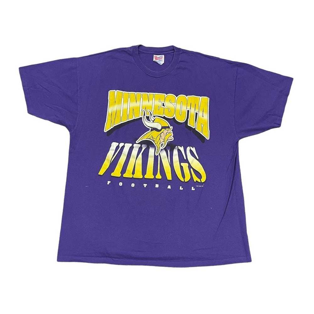 Hanes 1995 Vikings Football T shirt - image 1