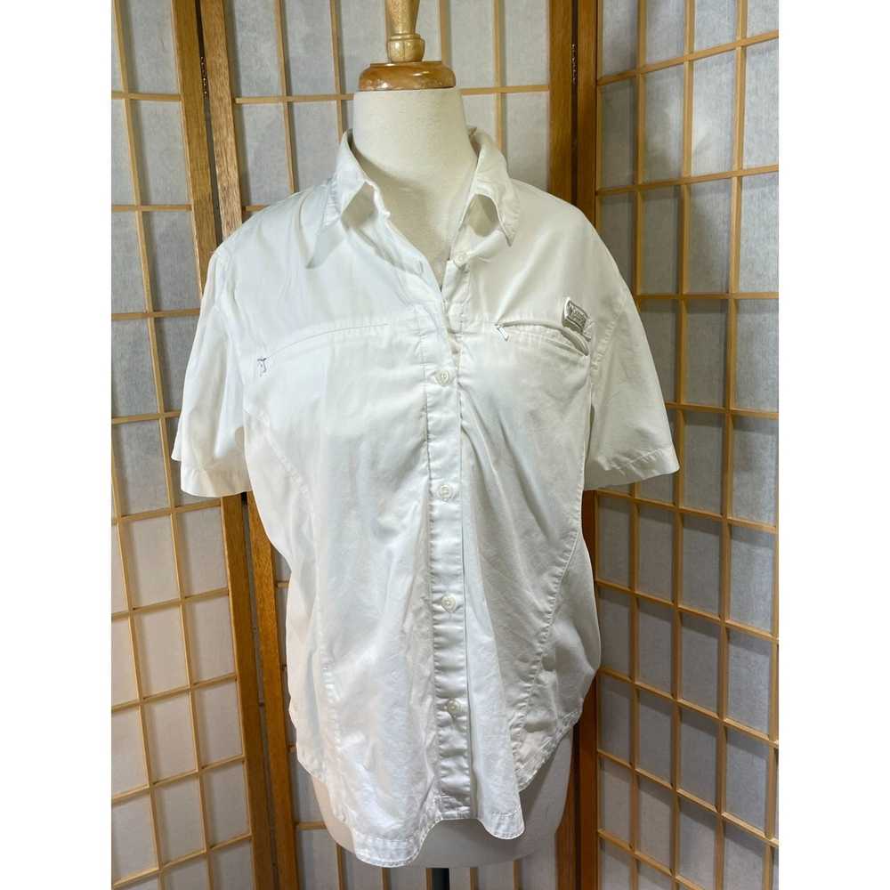 Columbia Columbia Med White Fishing Button Up - image 7