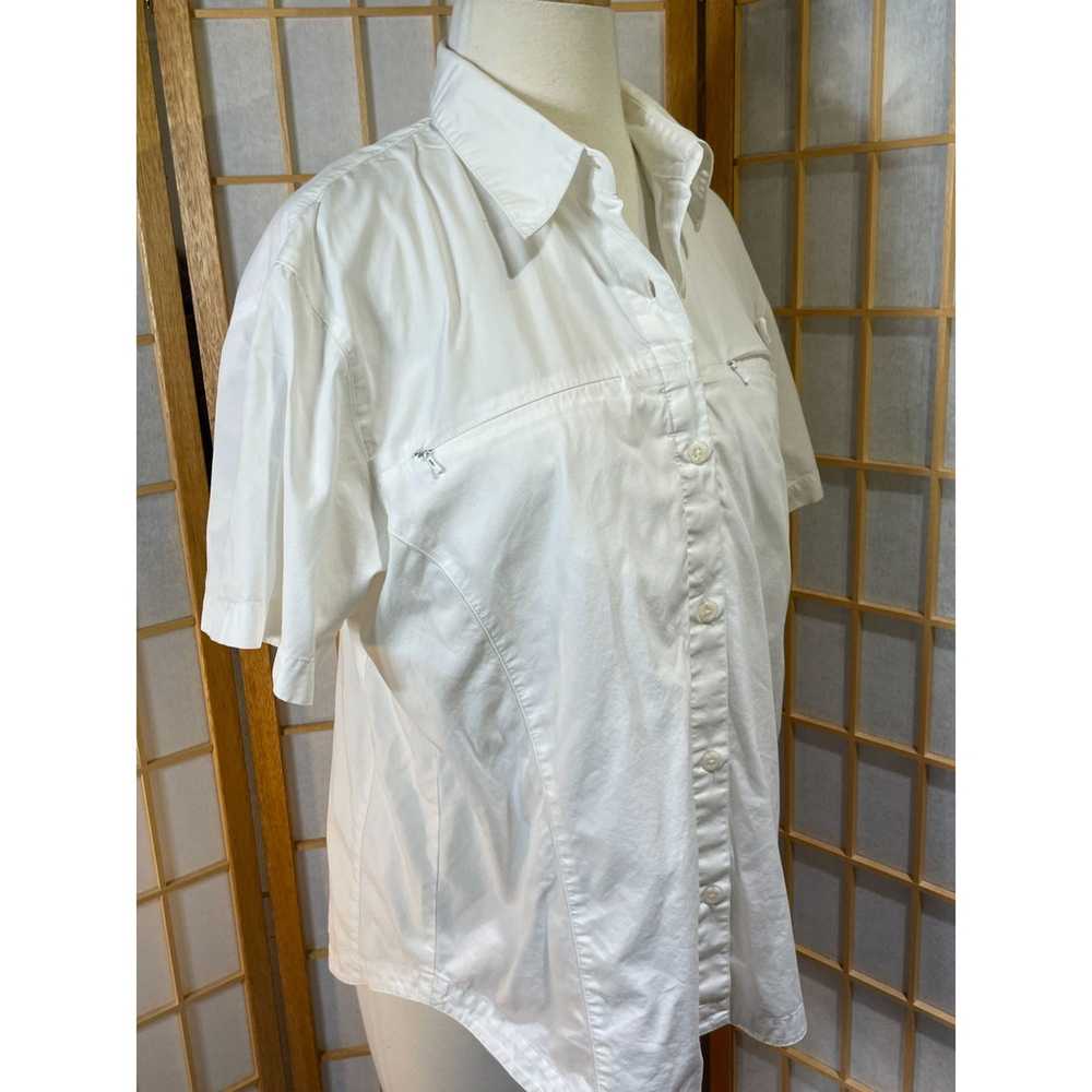 Columbia Columbia Med White Fishing Button Up - image 9