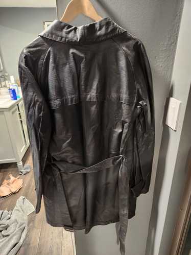 Emporio Armani Armani leather trench