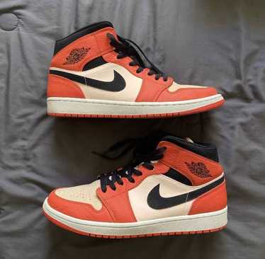 Jordan Brand AIR JORDAN 1 MID SE TEAM ORANGE/ BLA… - image 1