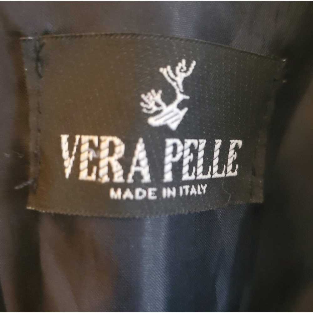 Vera Pelle Vera Pelle Indigo Colored Italian Leat… - image 6