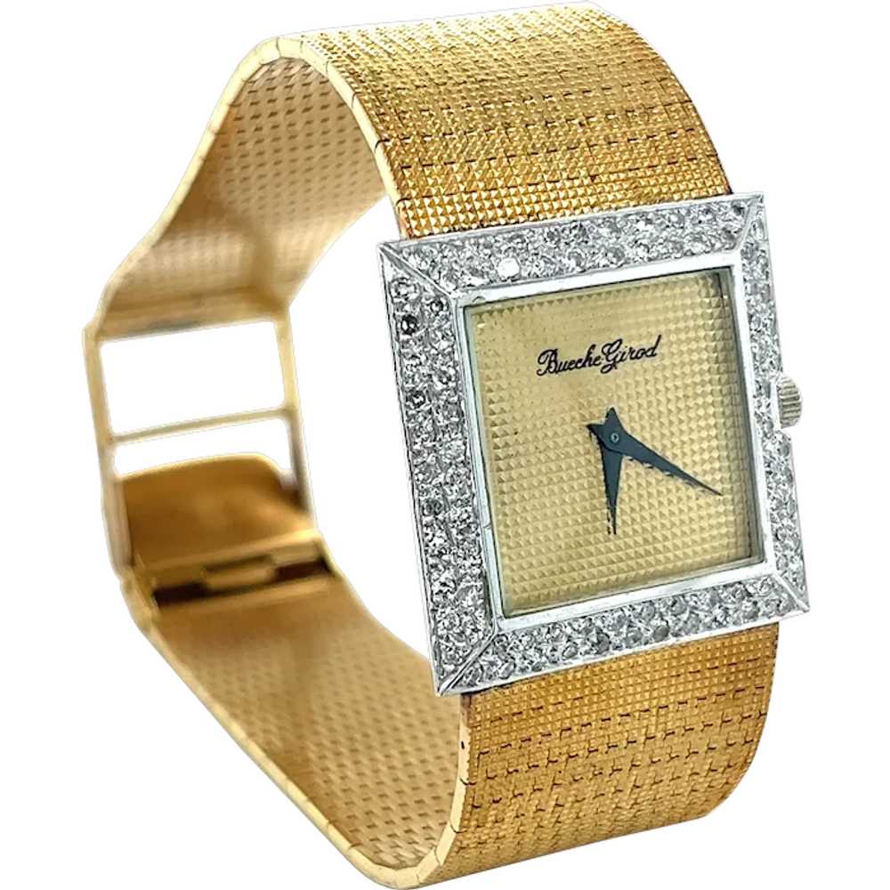 Bueche Girod 18k gold watch and Diamond Bezel - image 1