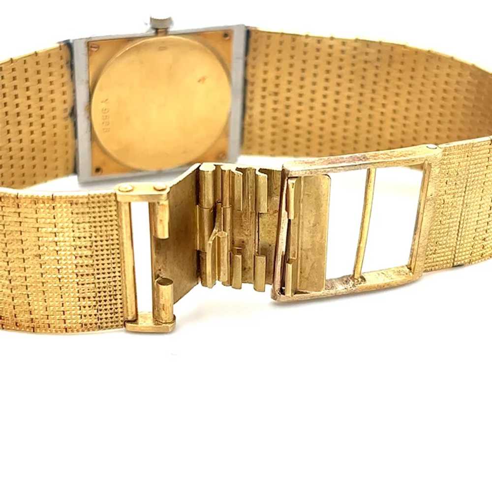 Bueche Girod 18k gold watch and Diamond Bezel - image 3