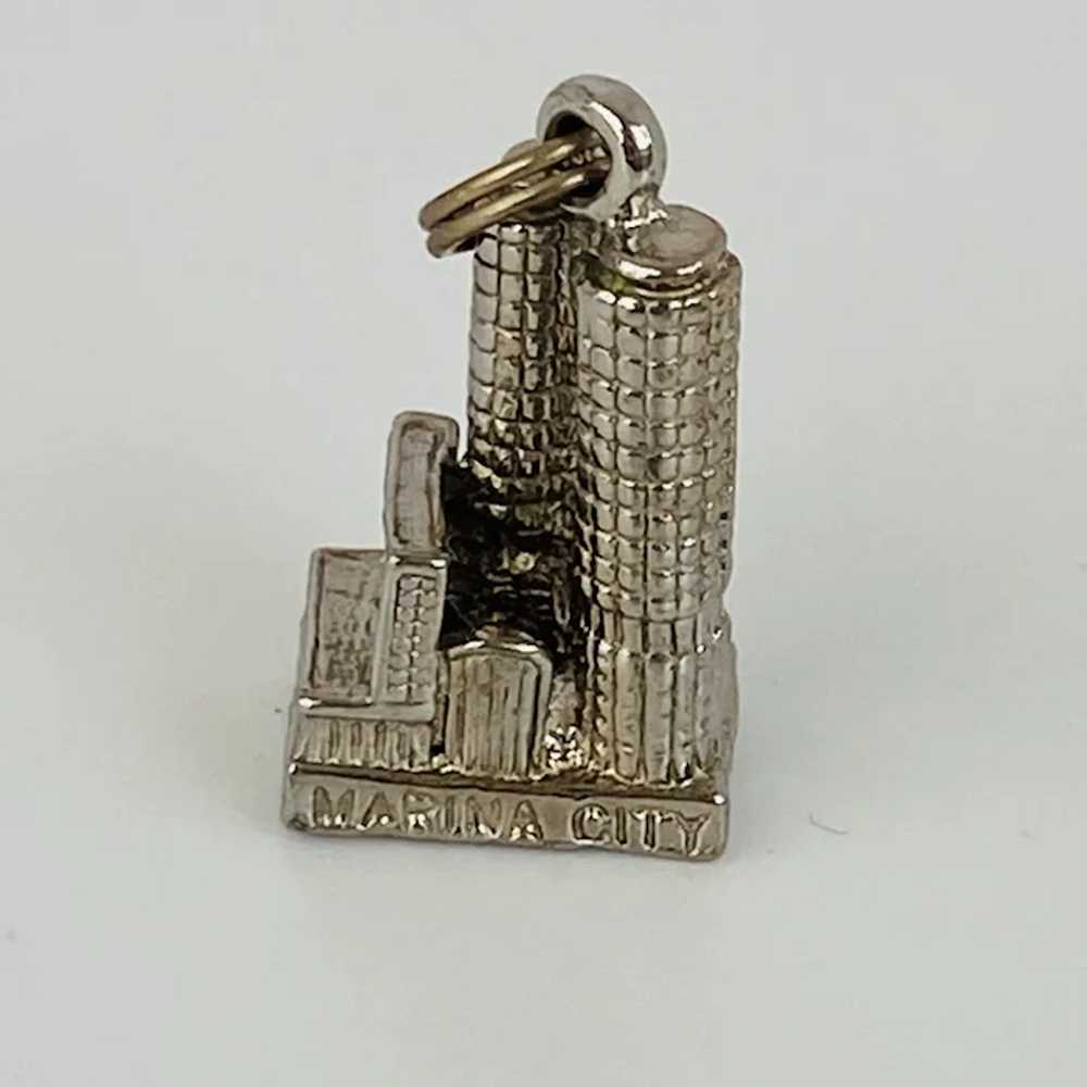 Chicago Marina City Building Charm Sterling Silve… - image 4