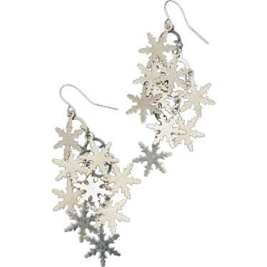 Sparkling Snowflake Earrings
