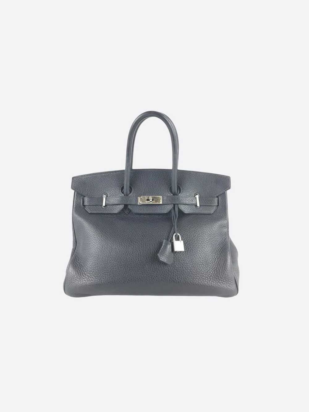 Hermes Hermès Black Clemence Birkin 35 - image 1