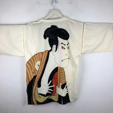 Japanese Brand MM0002 HEMP TOSHUSAI SHARAKU KIMONO - image 1