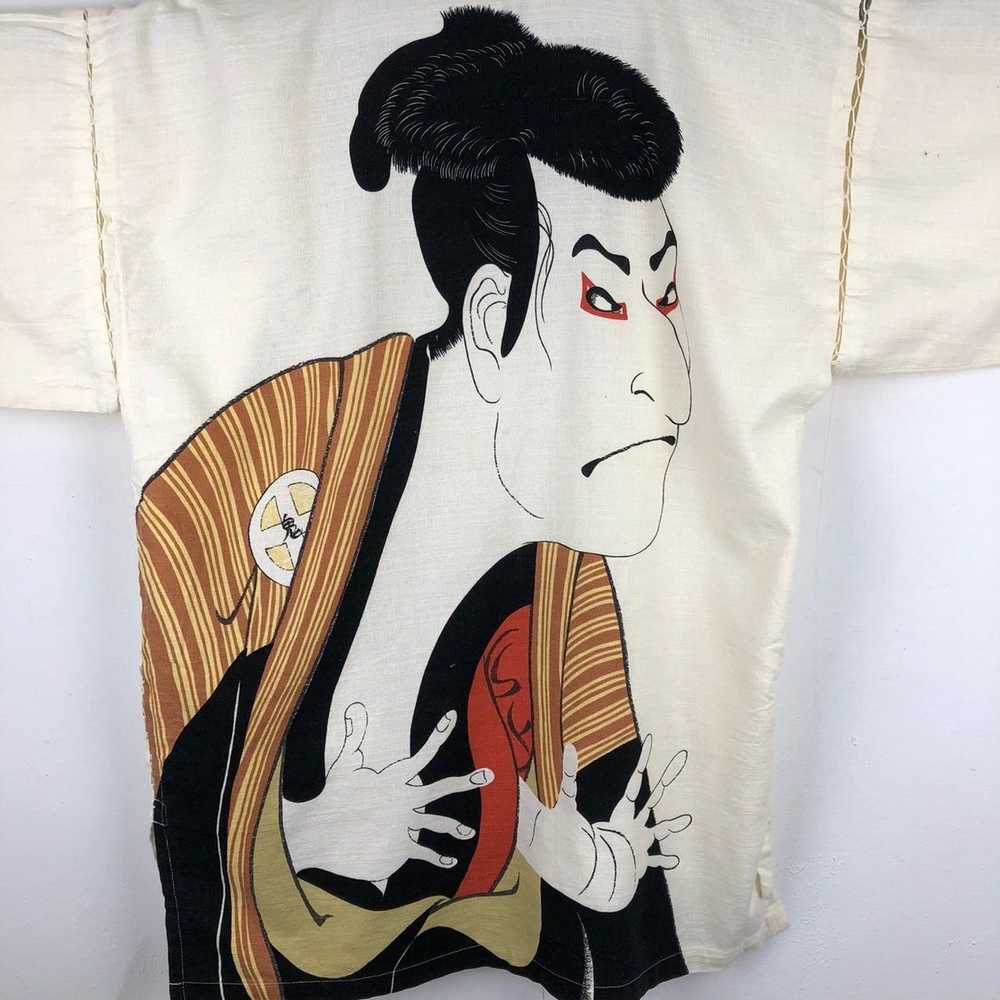 Japanese Brand MM0002 HEMP TOSHUSAI SHARAKU KIMONO - image 2