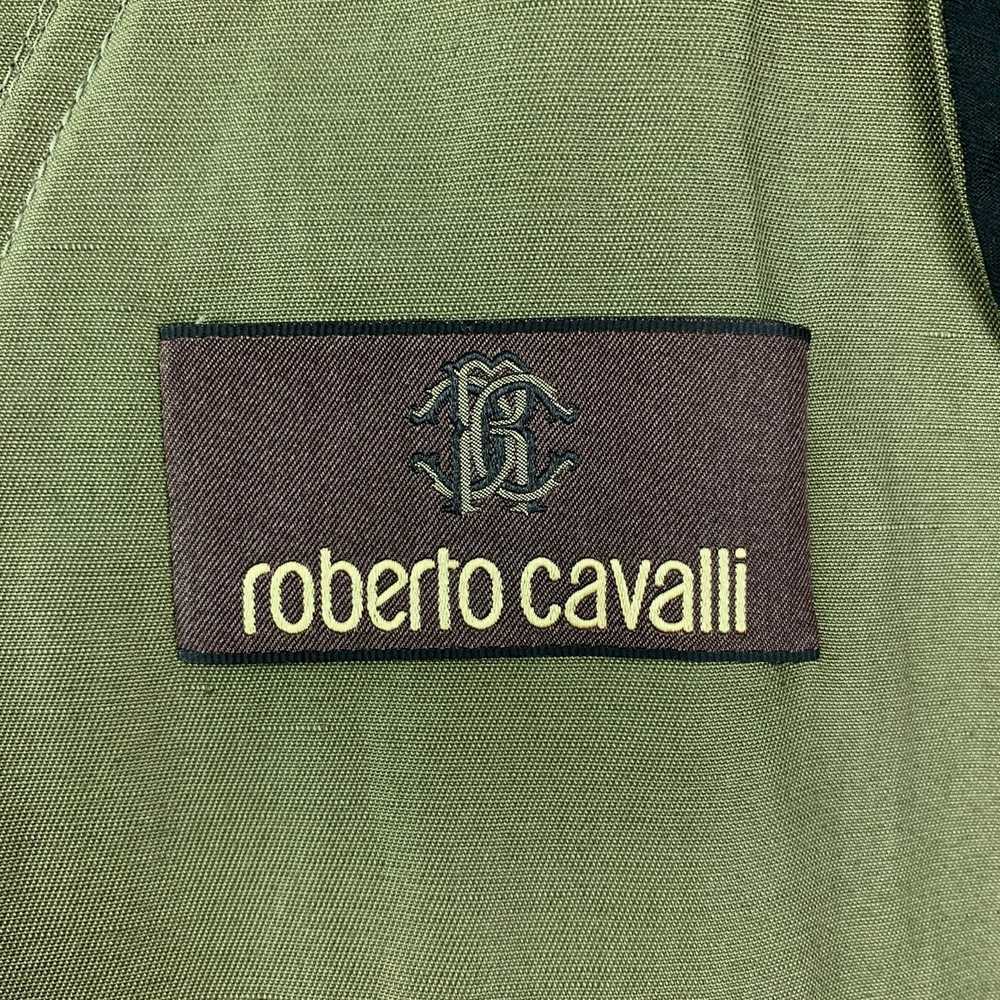 Roberto Cavalli 2016 Green Beaded Cotton Linen Zi… - image 7