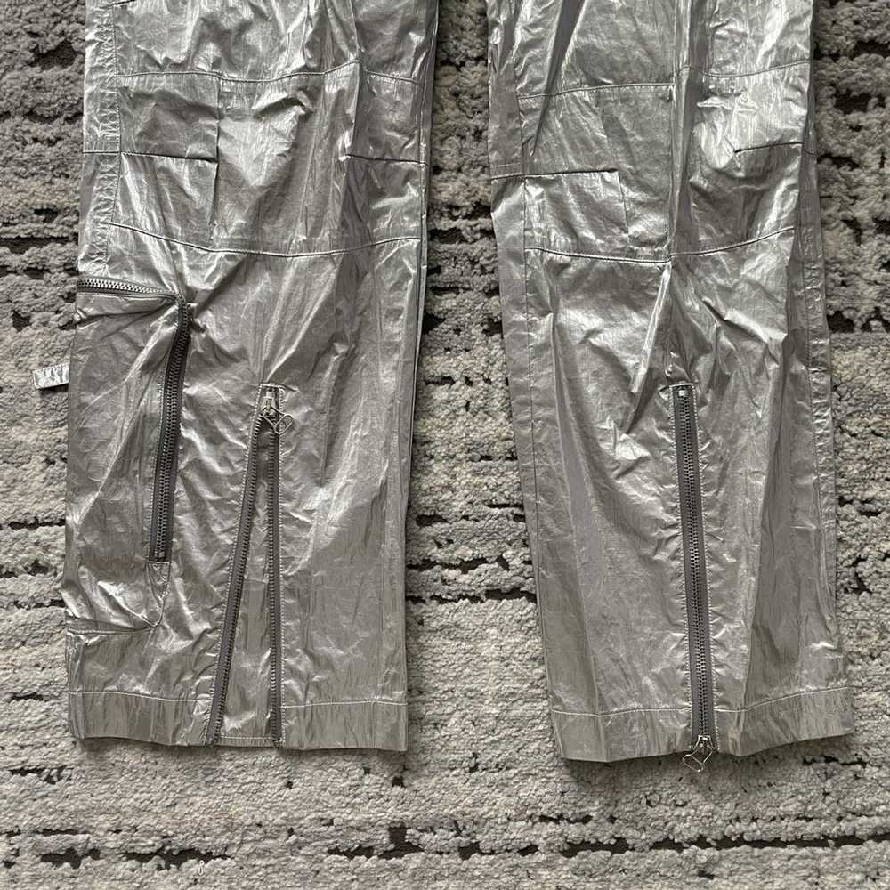 Helmut Lang Silver Metallic Helmut Lang Pants - image 2