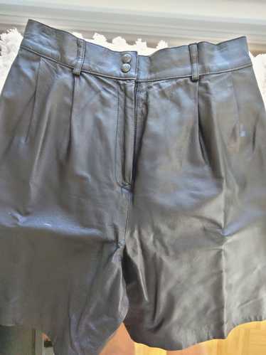 Designer Leather Shorts
