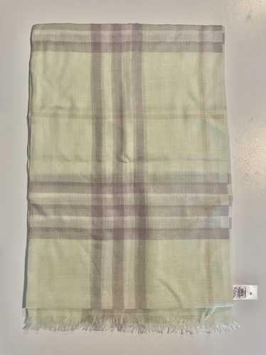Burberry Wool Silk Giant Check Scarf