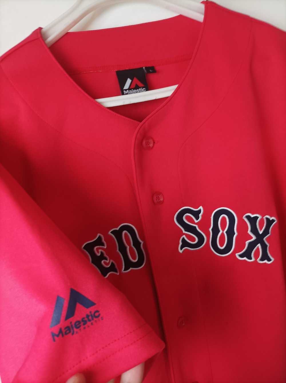 MLB × Majestic × Sportswear Red sox Jersey L - image 3