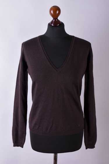 Burberry Ladies Burberry London Classic V Neck Jum