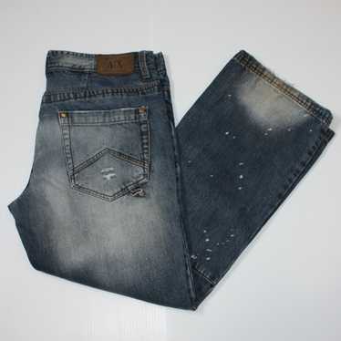 Armani Exchange Men's Distressed Blue Jeans size … - image 1