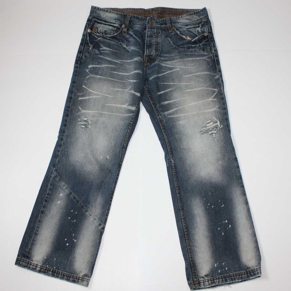 Armani Exchange Men's Distressed Blue Jeans size … - image 3