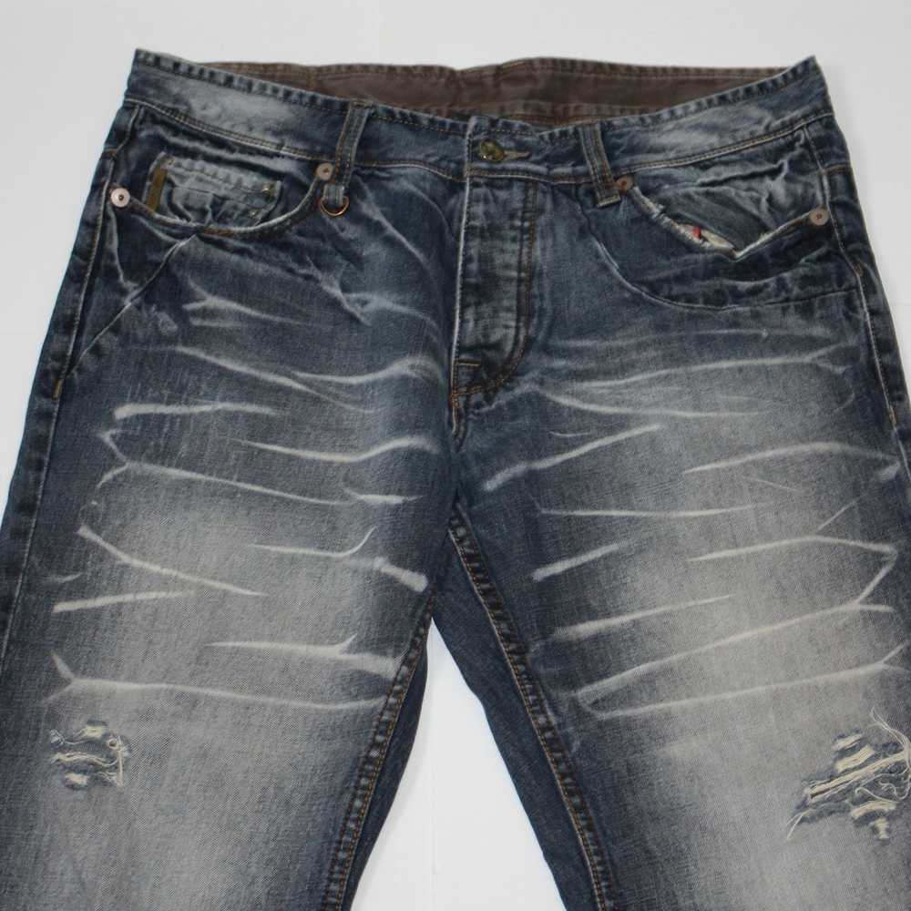 Armani Exchange Men's Distressed Blue Jeans size … - image 4