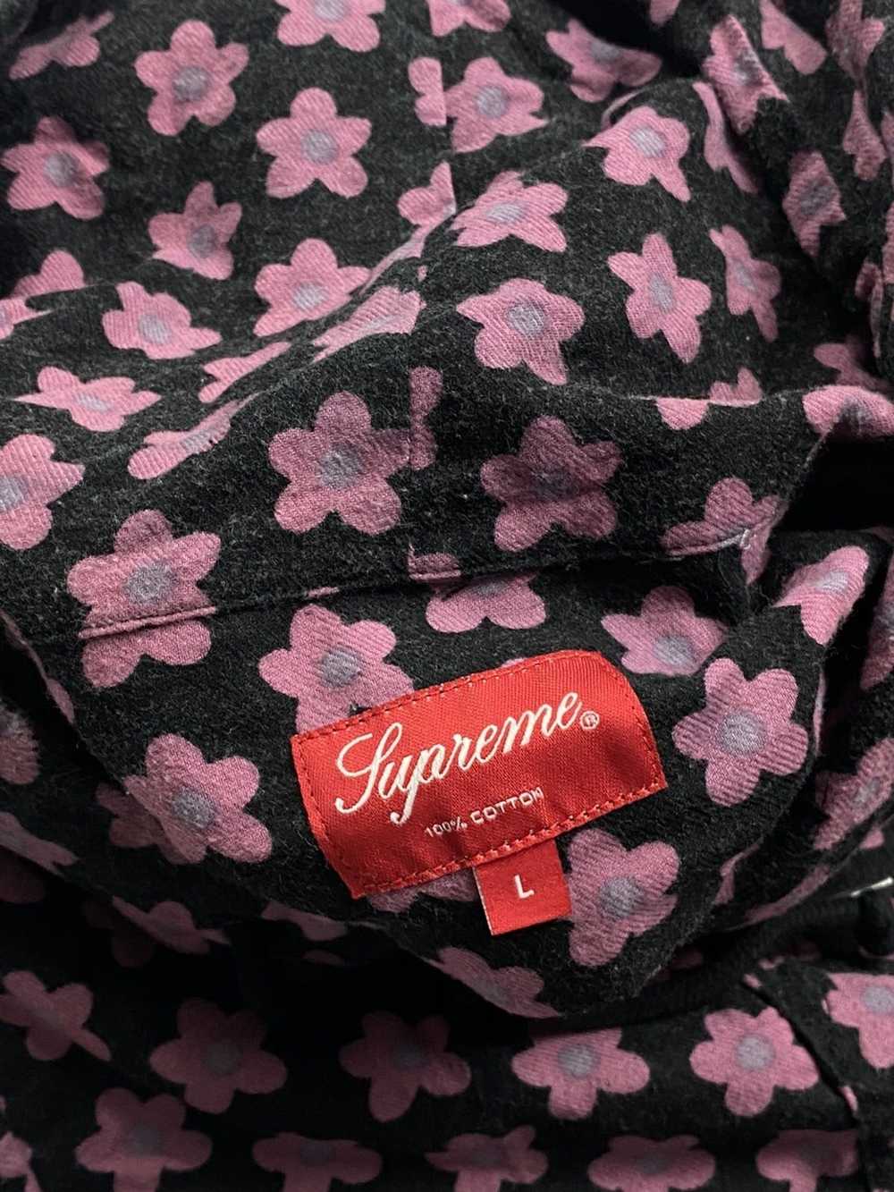 Supreme Floral Flannel Hoodie - FW 2015 - image 3