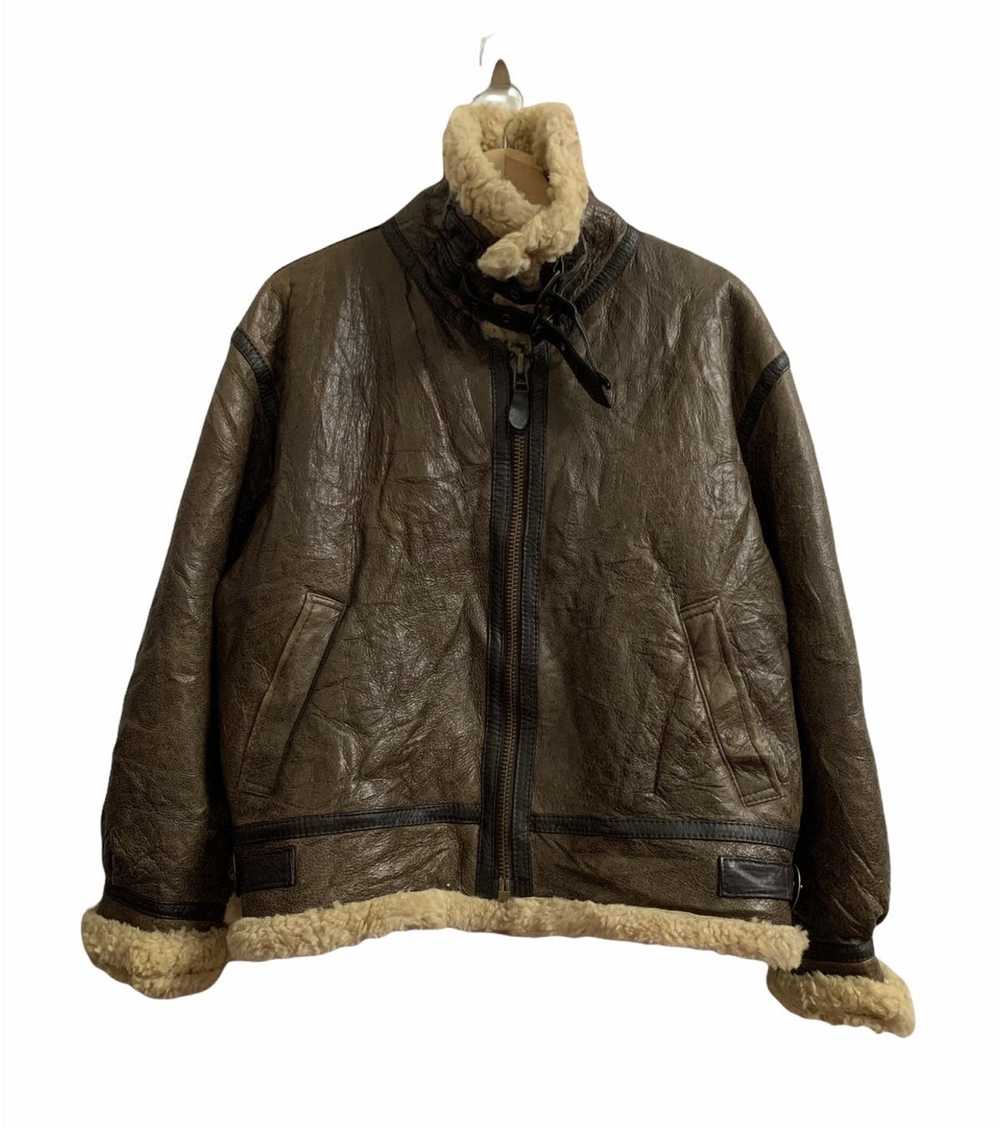 B 3 × Military × Sheepskin Coat Vintage Pottar B3… - image 1