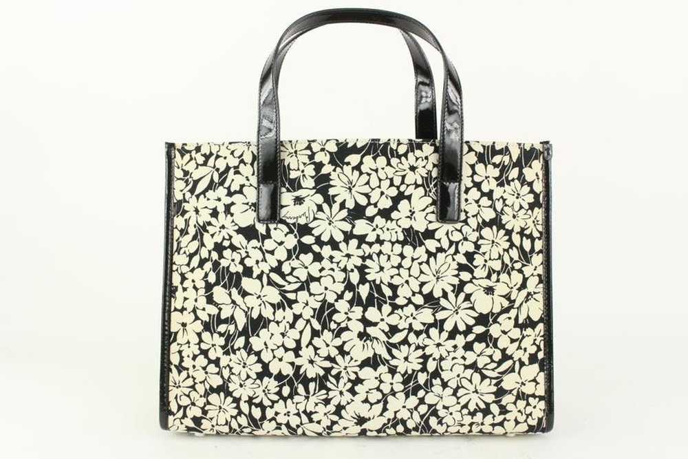 Burberry Burberry Black x White Floral Shopper To… - image 7