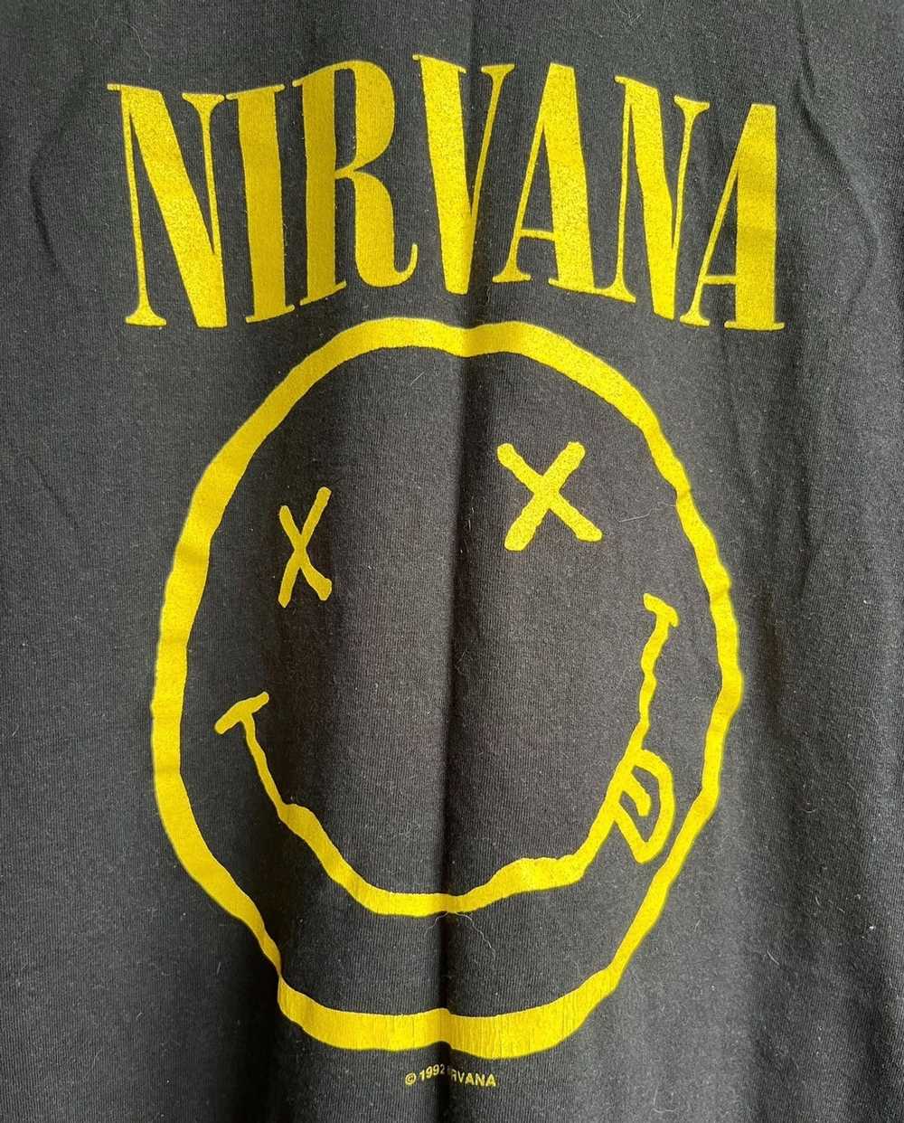 Band Tees × Nirvana × Vintage Vintage 1992 Nirvan… - image 3