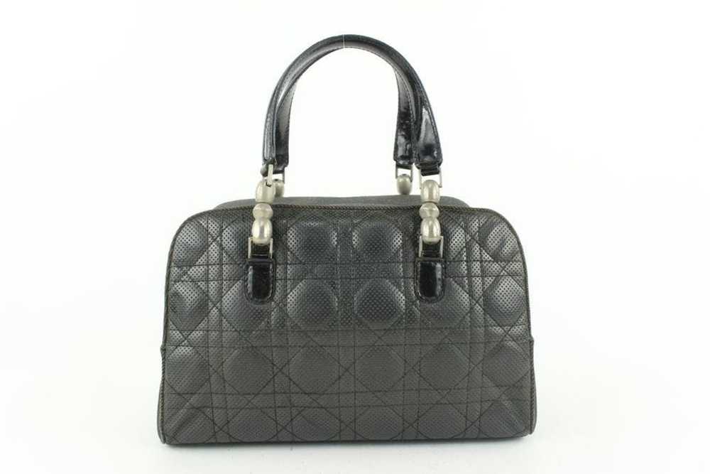 Dior Dior Perforated Cannage Quilted Leather Bost… - image 1