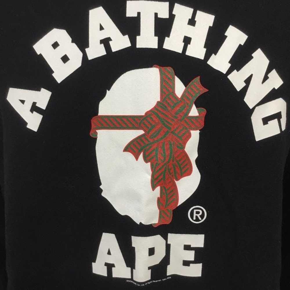 Bape Sweatshirts Black Brushed Print Logo Cotton - image 5