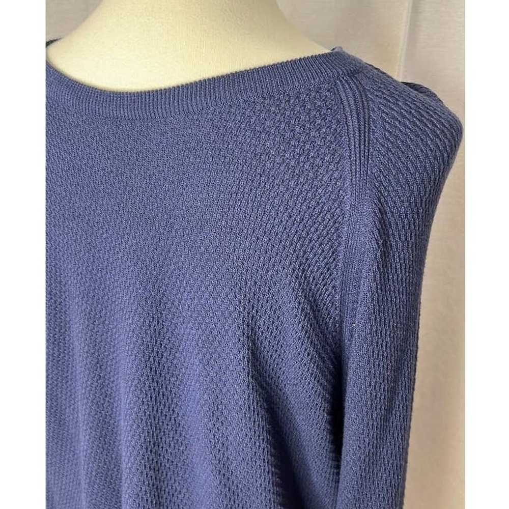 Nordstrom Nordstrom Navy Blue Waffle Sweater size… - image 2