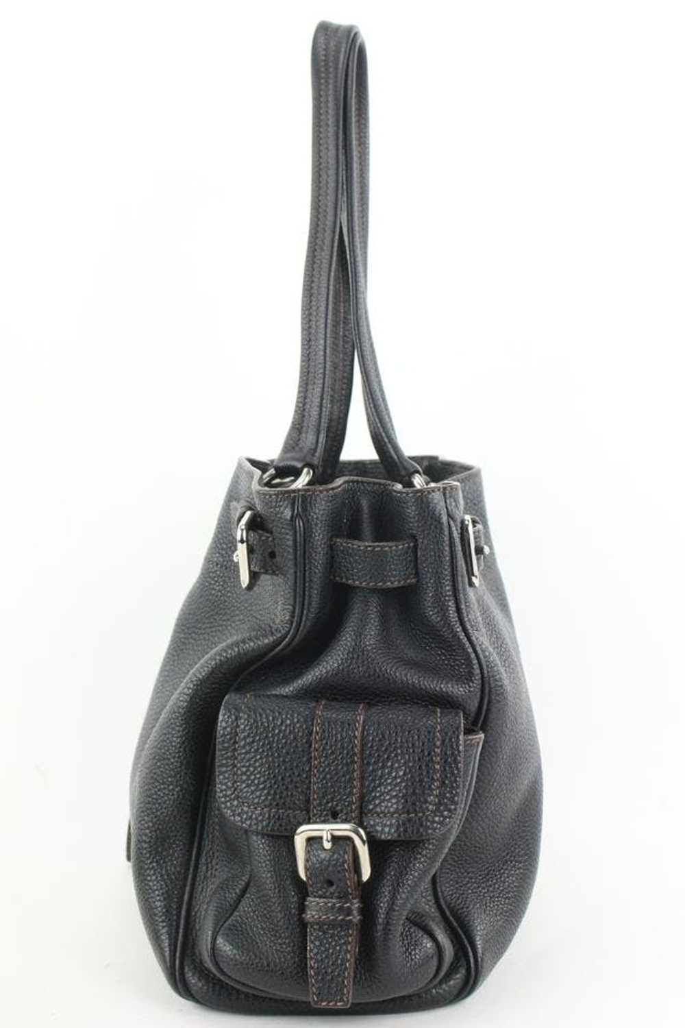Prada Prada Leather Belt Buckle Tote Bag 455pr62 - image 6