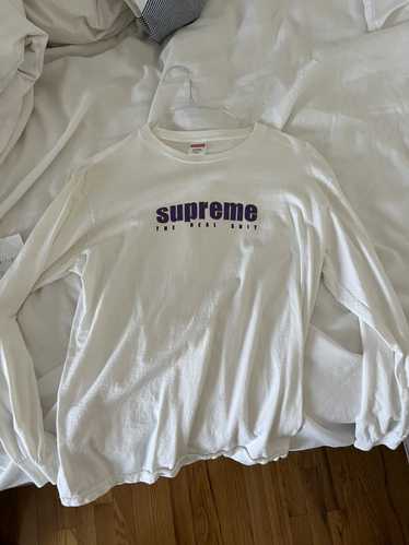 Supreme The Real Shit Longsleeve T-Shirt Tee Burgundy (SS19)