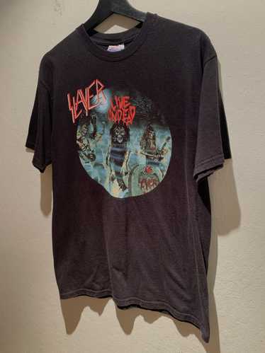 Slayer Red Logo t-shirt by Chaser Brand 90's Heavy Trash Metal Rock band  Tee 