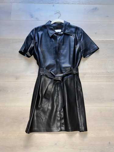 Nanushka Nanushka Vegan Leather Trench Dress - image 1