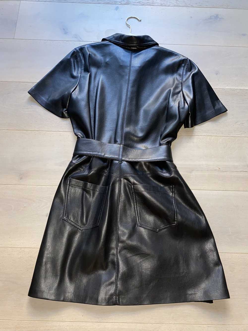 Nanushka Nanushka Vegan Leather Trench Dress - image 5