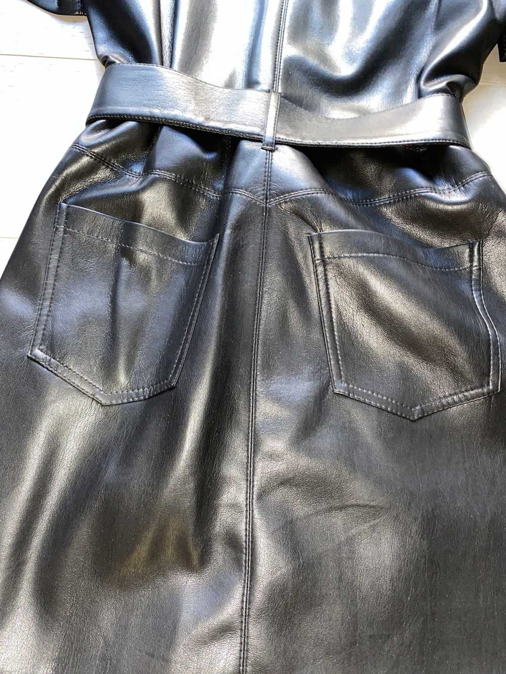 Nanushka Nanushka Vegan Leather Trench Dress - image 6